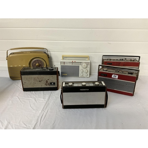 29 - CRATE OF VINTAGE RADIOS