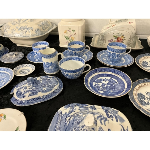 91 - LARGE CRATE OF VICTORIAN AND LATER CHINA