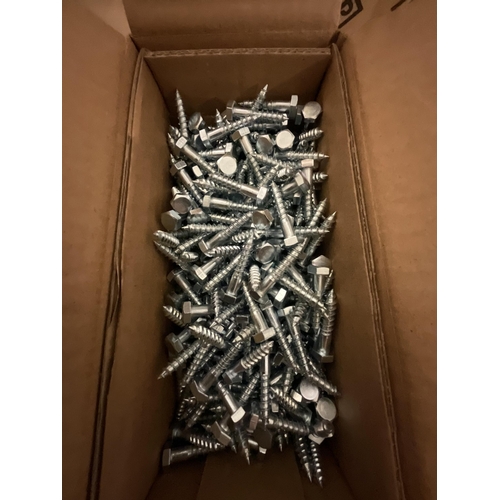 103 - 5 BOXES OF ZINC PLATED COACH SCREWS