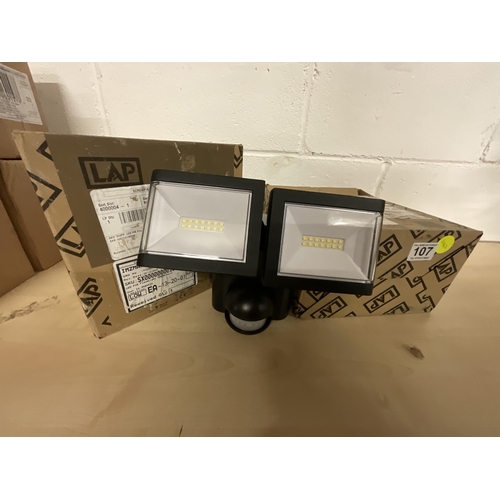 107 - 2 BOXED LED PIR FLOOD LIGHTS