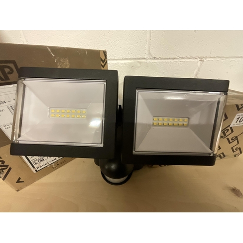 107 - 2 BOXED LED PIR FLOOD LIGHTS