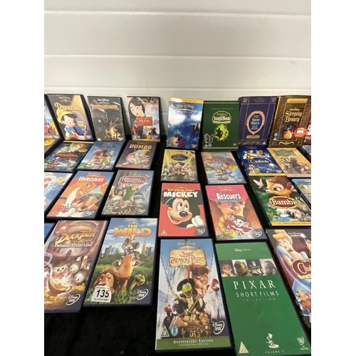 135 - QTY OF DISNEY DVD'S