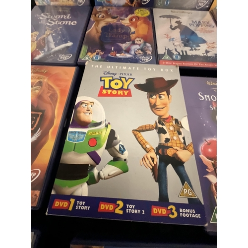 135 - QTY OF DISNEY DVD'S