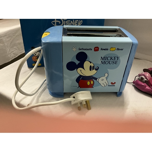 146 - DISNEY TOASTER, PICTURE FRAME AND TEA POT