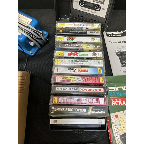 157 - VINTAGE ATARI GAME, VINTAGE SINCLAIR ZX SPECTRUM  COMPUTER AND GAMES