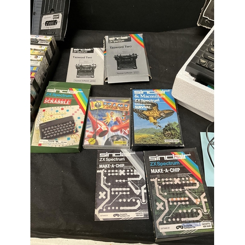 157 - VINTAGE ATARI GAME, VINTAGE SINCLAIR ZX SPECTRUM  COMPUTER AND GAMES