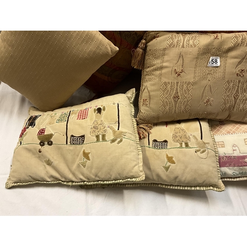 158 - BOX OF SCATTER CUSHIONS