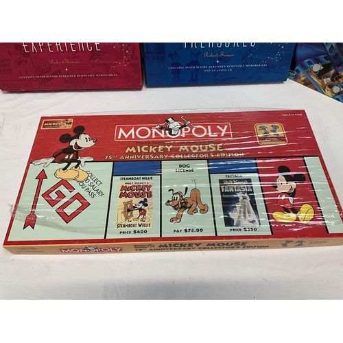 164 - DISNEY TRIVIAL PURSUITS, MICKEY MOUSE MONOPOLY, DISNEY THE EXPERIENCE, DISNEY TREASURES