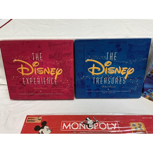 164 - DISNEY TRIVIAL PURSUITS, MICKEY MOUSE MONOPOLY, DISNEY THE EXPERIENCE, DISNEY TREASURES