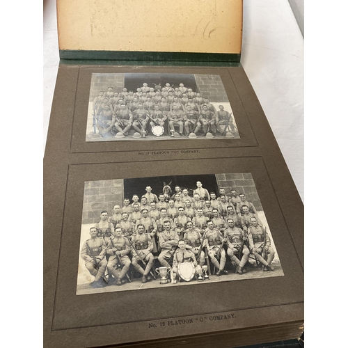 184 - KSLI MILITARY PHOTOGRAPH ALBUM AND CONTENTS