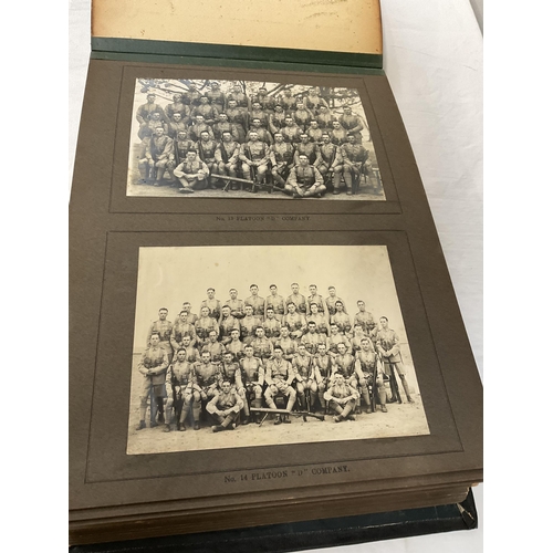 184 - KSLI MILITARY PHOTOGRAPH ALBUM AND CONTENTS