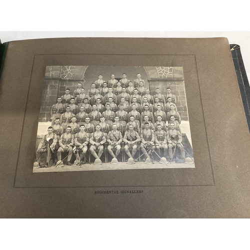 184 - KSLI MILITARY PHOTOGRAPH ALBUM AND CONTENTS