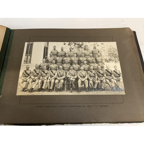 184 - KSLI MILITARY PHOTOGRAPH ALBUM AND CONTENTS