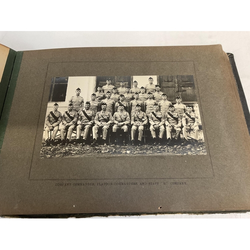 184 - KSLI MILITARY PHOTOGRAPH ALBUM AND CONTENTS