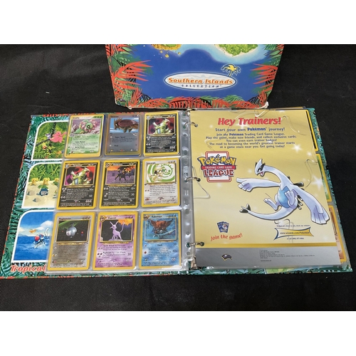 186 - 2 POKEMON TRADING CARD FOLDERS AND CONTENTS