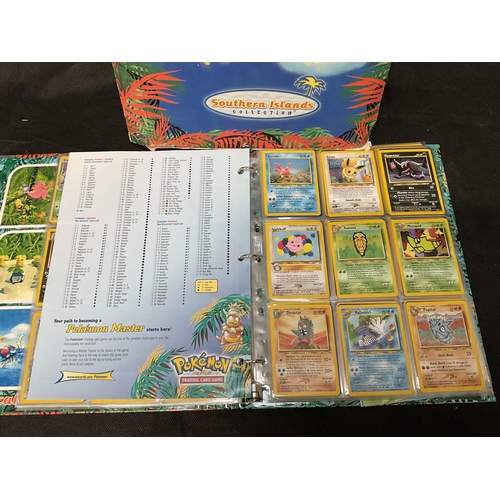 186 - 2 POKEMON TRADING CARD FOLDERS AND CONTENTS