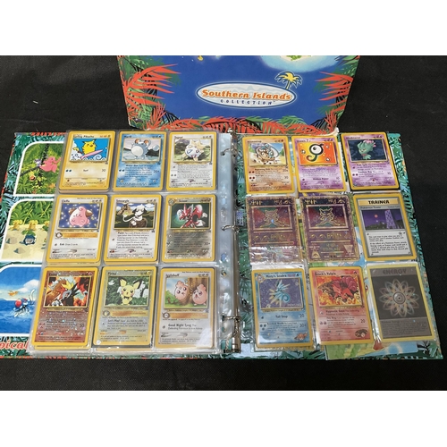 186 - 2 POKEMON TRADING CARD FOLDERS AND CONTENTS