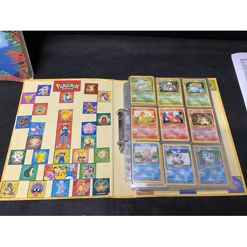 186 - 2 POKEMON TRADING CARD FOLDERS AND CONTENTS