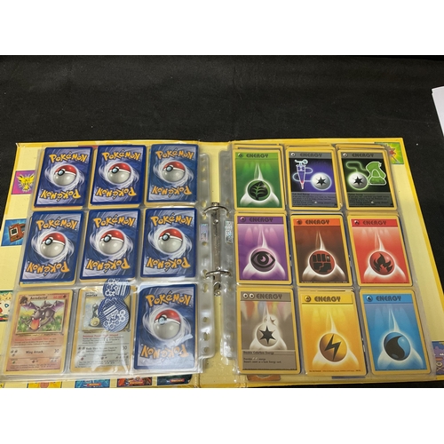 186 - 2 POKEMON TRADING CARD FOLDERS AND CONTENTS