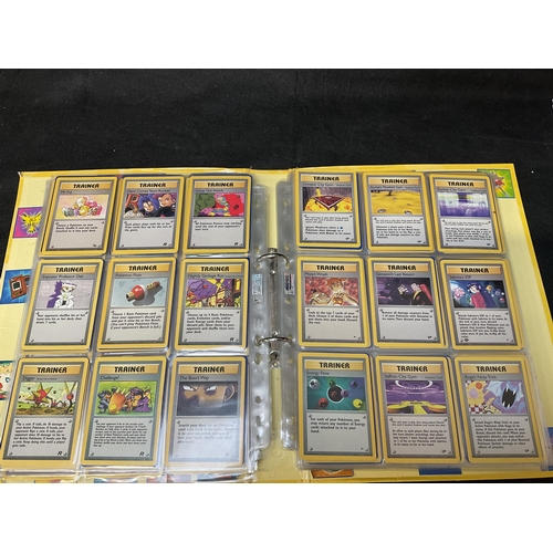 186 - 2 POKEMON TRADING CARD FOLDERS AND CONTENTS