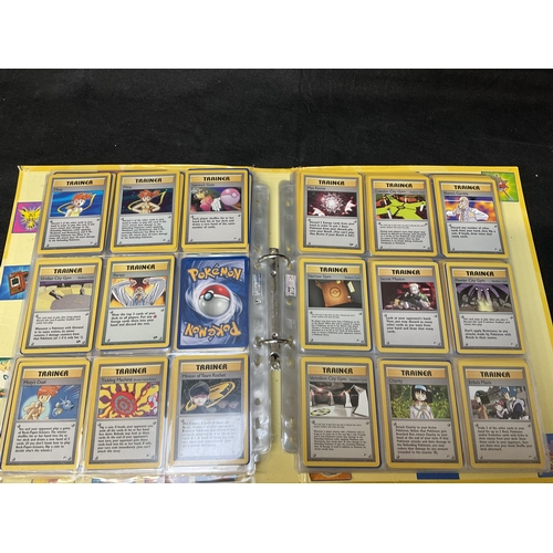 186 - 2 POKEMON TRADING CARD FOLDERS AND CONTENTS