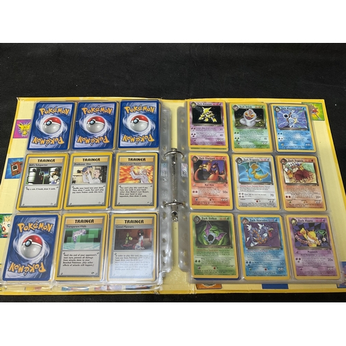 186 - 2 POKEMON TRADING CARD FOLDERS AND CONTENTS