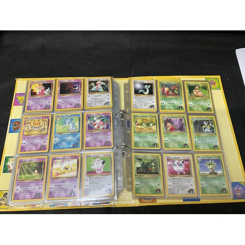 186 - 2 POKEMON TRADING CARD FOLDERS AND CONTENTS