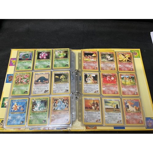 186 - 2 POKEMON TRADING CARD FOLDERS AND CONTENTS