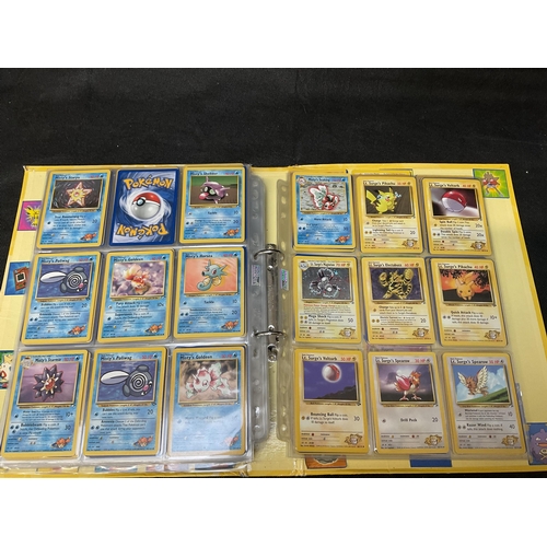 186 - 2 POKEMON TRADING CARD FOLDERS AND CONTENTS