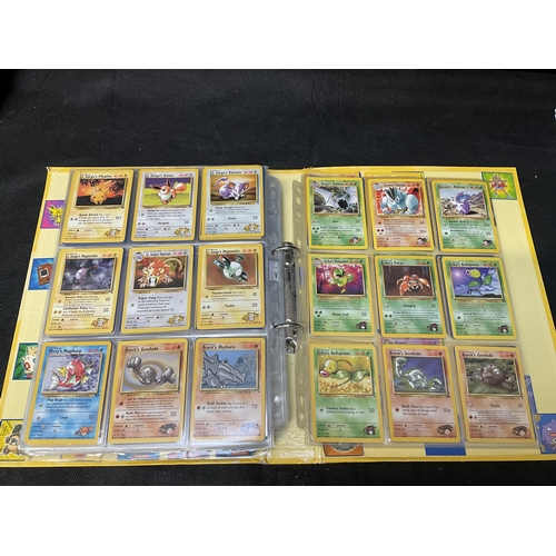 186 - 2 POKEMON TRADING CARD FOLDERS AND CONTENTS