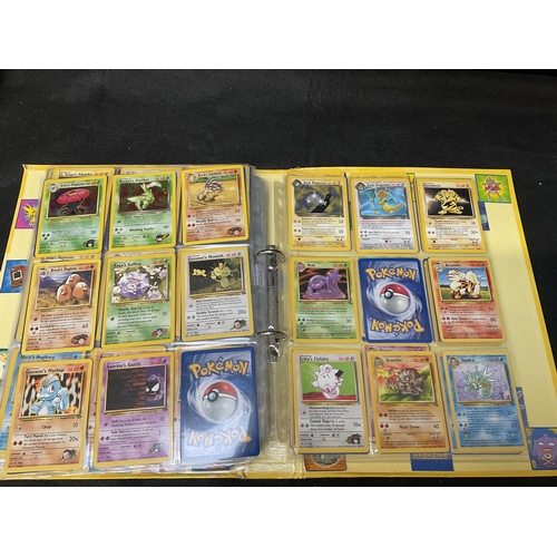 186 - 2 POKEMON TRADING CARD FOLDERS AND CONTENTS