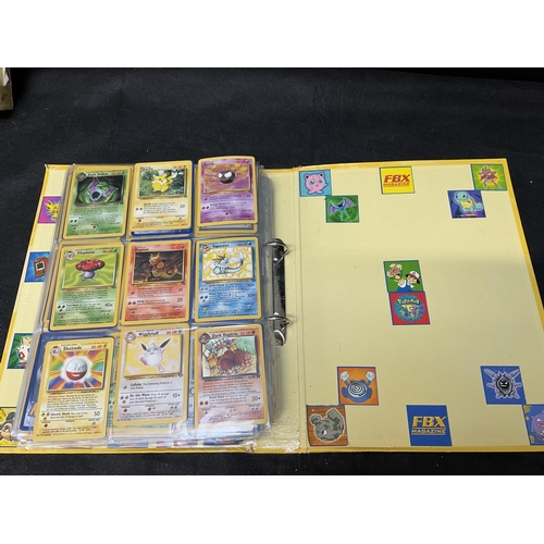 186 - 2 POKEMON TRADING CARD FOLDERS AND CONTENTS