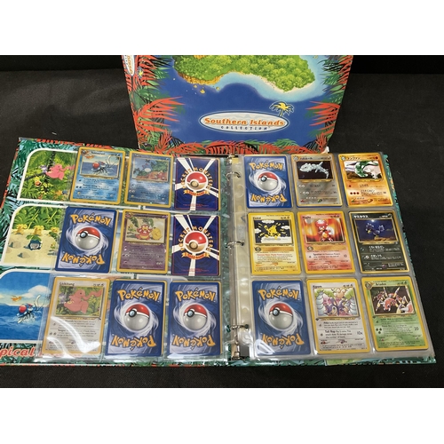 186 - 2 POKEMON TRADING CARD FOLDERS AND CONTENTS