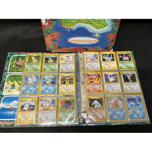 186 - 2 POKEMON TRADING CARD FOLDERS AND CONTENTS