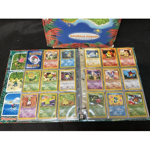 186 - 2 POKEMON TRADING CARD FOLDERS AND CONTENTS