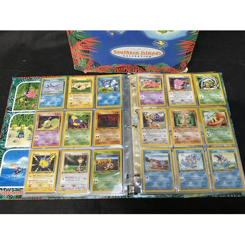 186 - 2 POKEMON TRADING CARD FOLDERS AND CONTENTS