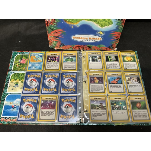 186 - 2 POKEMON TRADING CARD FOLDERS AND CONTENTS