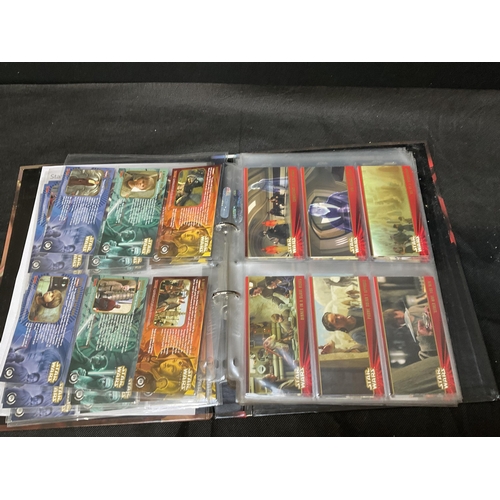 200 - 2 STAR WARS TRADING CARD FOLDERS