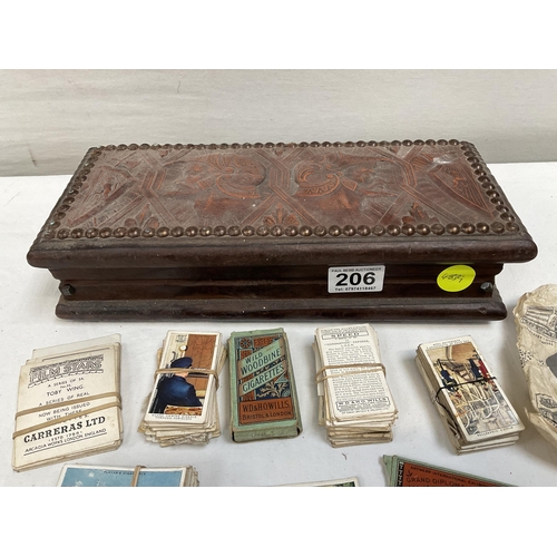 206 - DECORATIVE WOODEN BOX H3.5