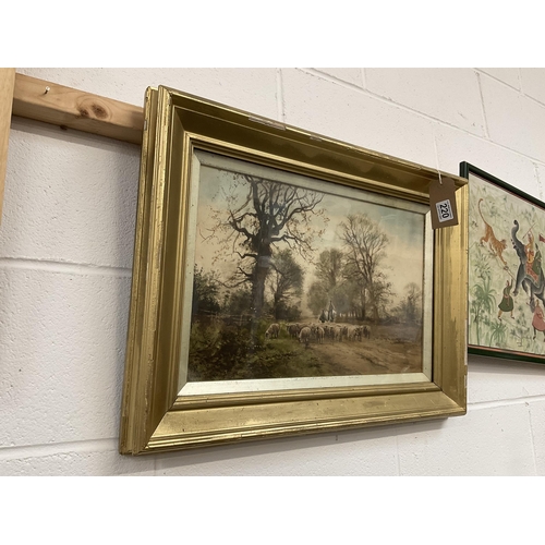 220 - GILT FRAMED WATERCOLOUR