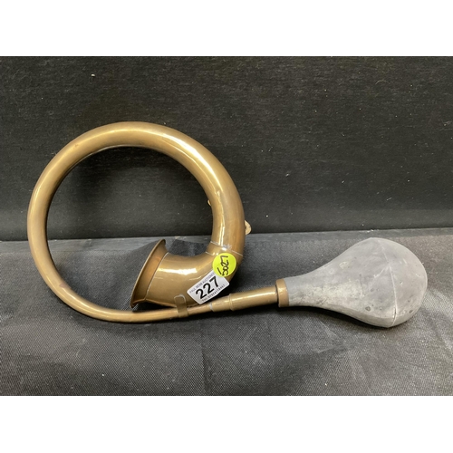 227 - BRASS CAR HORN