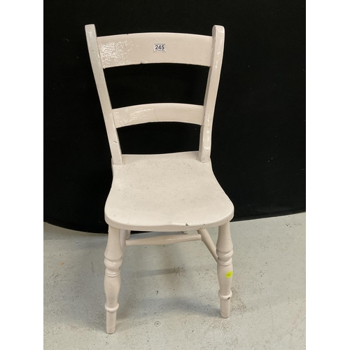 245 - PAINTED VICTORIAN KITCHEN CHAIR