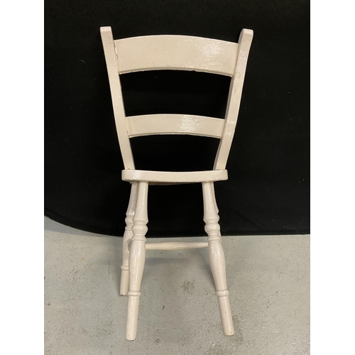 245 - PAINTED VICTORIAN KITCHEN CHAIR