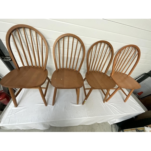 255 - 4 MODERN KITCHEN CHAIRS