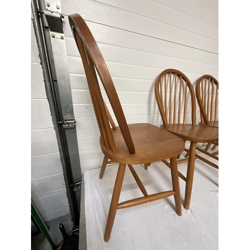 255 - 4 MODERN KITCHEN CHAIRS