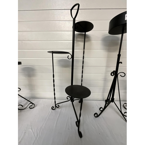 273A - QTY OF METAL FLOWER DISPLAY STANDS - TALLEST H41