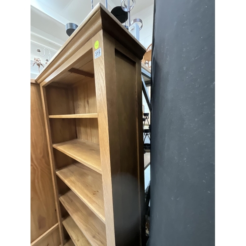 315 - MODERN OAK OPEN BOOKCASE H71