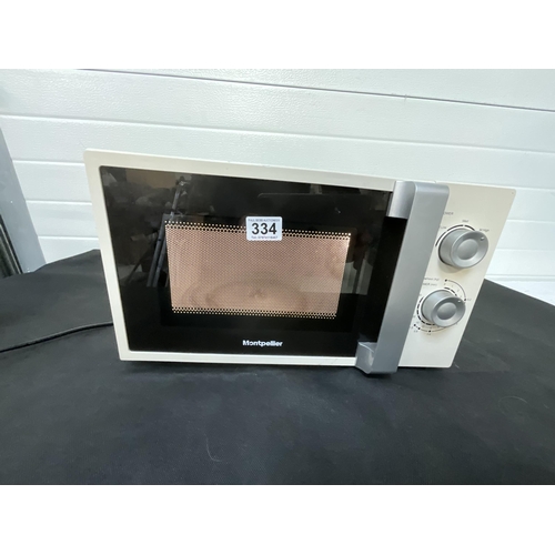 334 - MONT PELLIER MICROWAVE OVEN