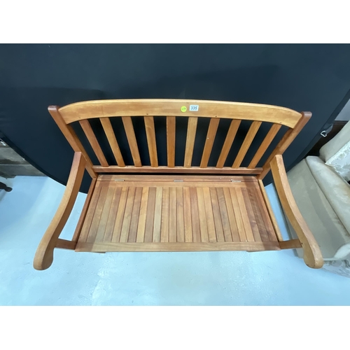 335 - MODERN GARDEN BENCH WITH STORAGE
Total Height 35