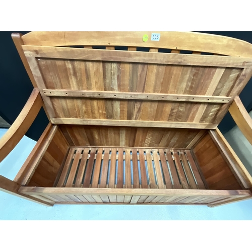 335 - MODERN GARDEN BENCH WITH STORAGE
Total Height 35